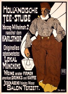 ERDT, Hans Rudi (1883-1925).  Holländische Tee-Stube, 1908.