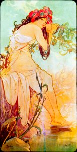 Alphonse Mucha - P4 Ete/Summer, 1896.