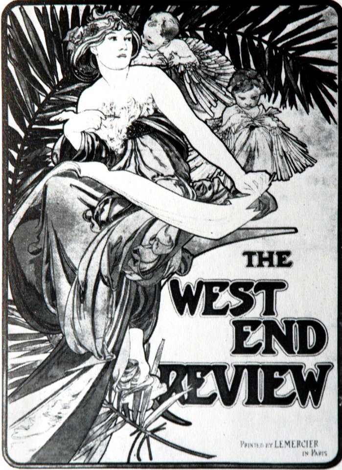 Alphonse Mucha - A35 Poster for The West End Review, 1898.