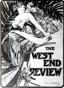 Alphonse Mucha - A35 Poster for The West End Review, 1898.