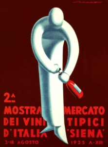 SENECA, Federico.  2ª Mostra Mercato dei Vini Tipici d'Italia, Siena, 1935.