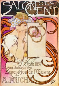 Alphonse Mucha - A19 Salon Des Cent, 1897.