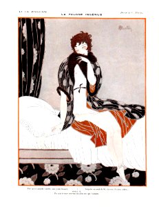 MARTIN, Charles. "La Fausse Ingénue", La Vie Parisienne, Dec. 1, 1917.. Free illustration for personal and commercial use.