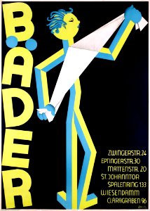 BRUN, Donald (1909-1999).  🇨🇭 Bäder / Bains, 1928.
