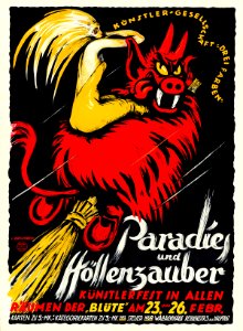 BRAUNBECK, Ludwig. Paradies und Höllenzauber, c. 1930.