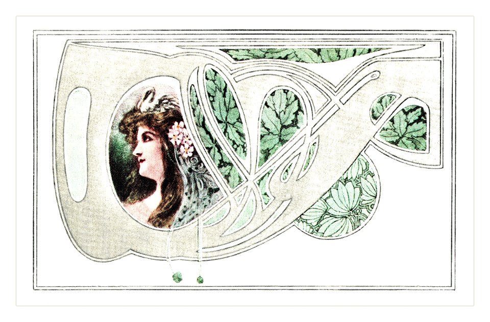 Art Nouveau postcard