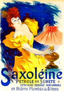 CHÉRET, Jules (1836-1932). 🇫🇷  Saxoléine, Pétrole de Sûreté, 1904.