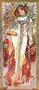 Alphonse Mucha - PagP50 Automne/Autumn, c.1903.