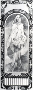 Alphonse Mucha - C7 L 'Année qui vient/The Coming Year, calendar, 1897.