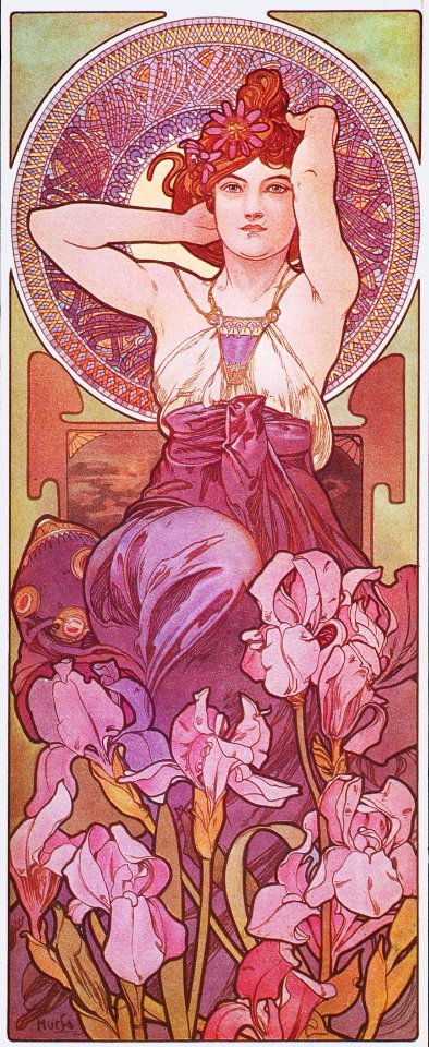 Alphonse Mucha - P36 L 'Amethyste/Amethyst, 1900.