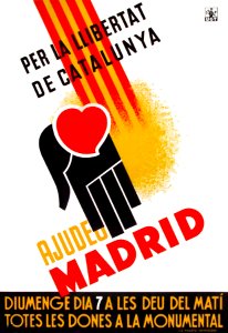 Per la libertat de Catalunya, Ajudeu Madrid.