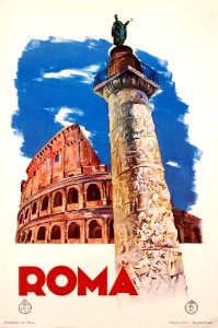 Roma-poster. Free illustration for personal and commercial use.