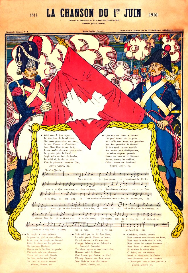 FORESTIER, Henry-Claudius.  La Chanson du 1er Juin, 1910.