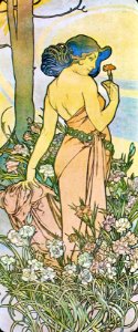 Alphonse Mucha - P10 L 'Oeillet/Carnation, 1897.
