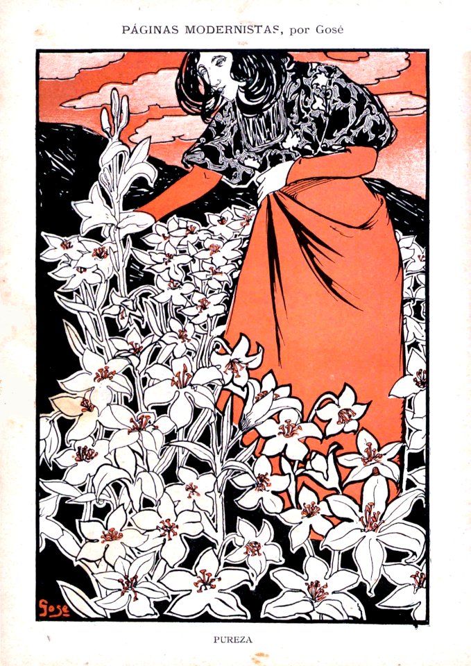 GOSÉ i ROVIRA, Francisco Javier.  Pureza, Páginas Modernistas, April 30, 1898.