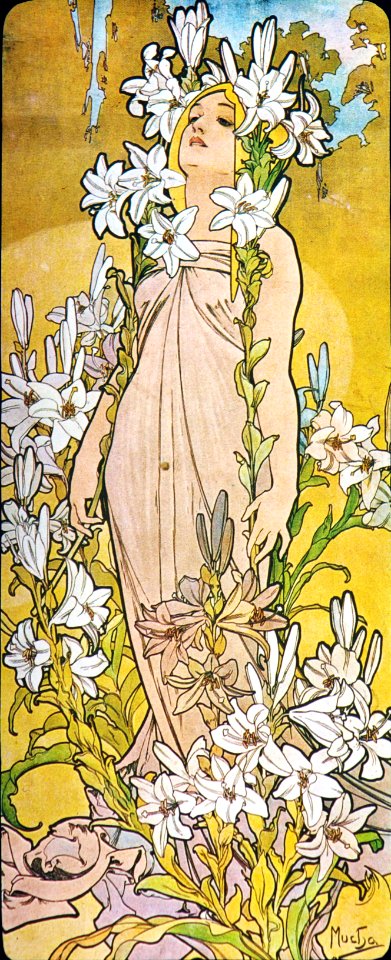 Alphonse Mucha - P11 Le Lys/Lily, 1897.