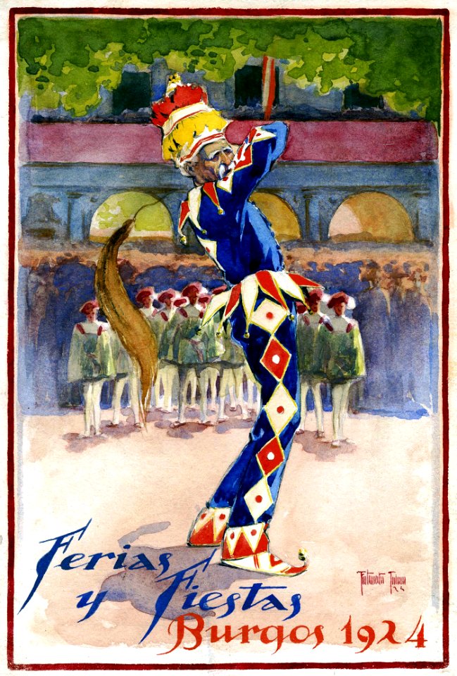 JULIÁN, Fortunato (1891-1972).  Ferias y Fiestas, Burgos, 1924.
