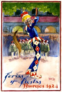 JULIÁN, Fortunato (1891-1972).  Ferias y Fiestas, Burgos, 1924.