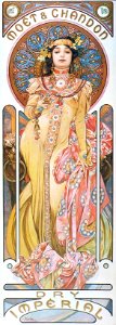 Alphonse Mucha - A40 Moet & Chandon 'Dry Imperial', 1899.