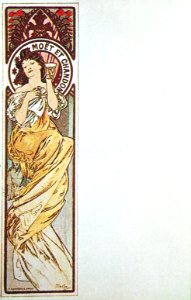 Alphonse Mucha - G1g Menus - Moet & Chandon, 1899. D