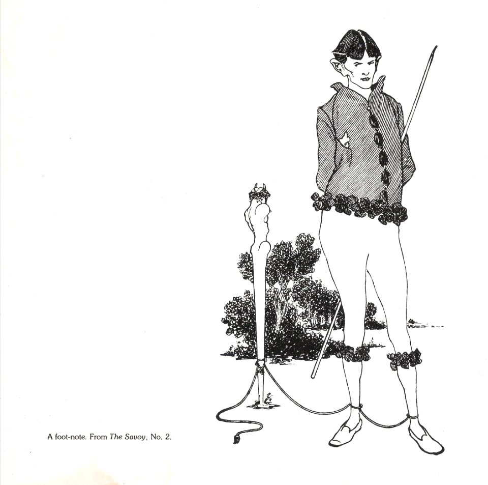 A foot note. From The Savoy, No. 2