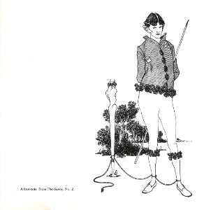 A foot note. From The Savoy, No. 2