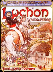 Alphonse Mucha - A75 Luchon La Reine Des Pyrenees/Luchon Queen Of The Pyrenees, c.1896.
