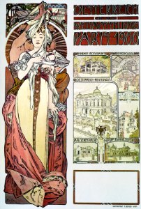 Alphonse Mucha - A45 Oesterreich Auf Der Weltausstellung, 1900.. Free illustration for personal and commercial use.