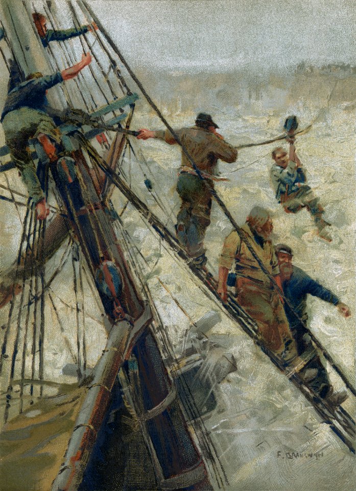 Ashore by F Brangwyn
