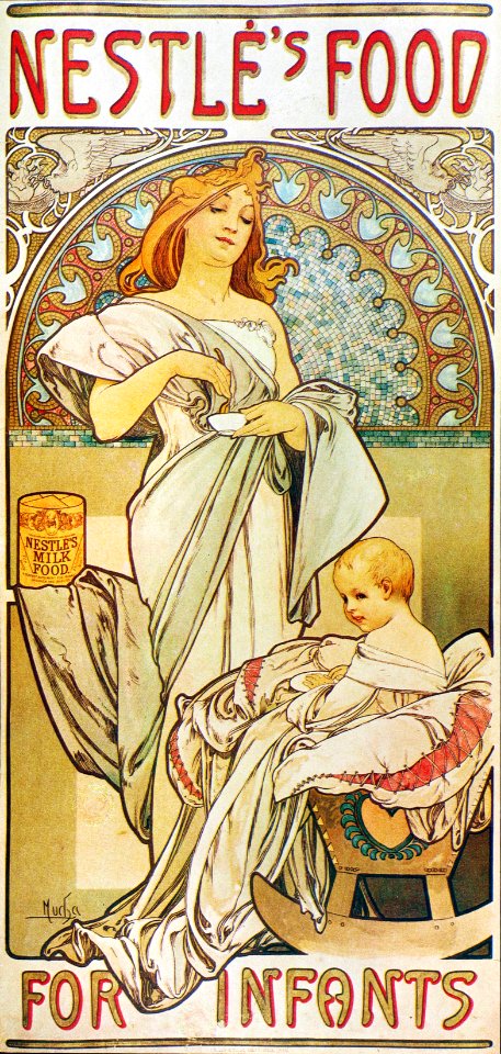 Alphonse Mucha - A34 Nestle's Food For Infants, 1898.