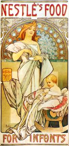Alphonse Mucha - A34 Nestle's Food For Infants, 1898.