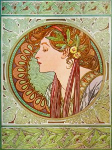 Alphonse Mucha - P42 Le Laurier/Laurel, 1901.