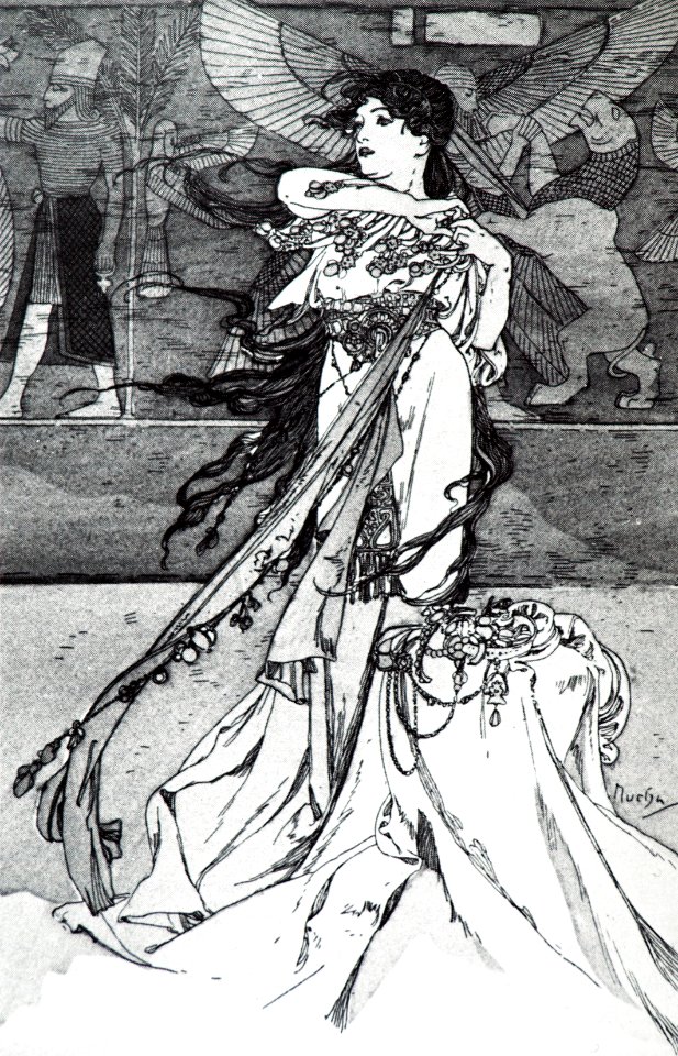 Alphonse Mucha - Illustration from Rama, 1898.