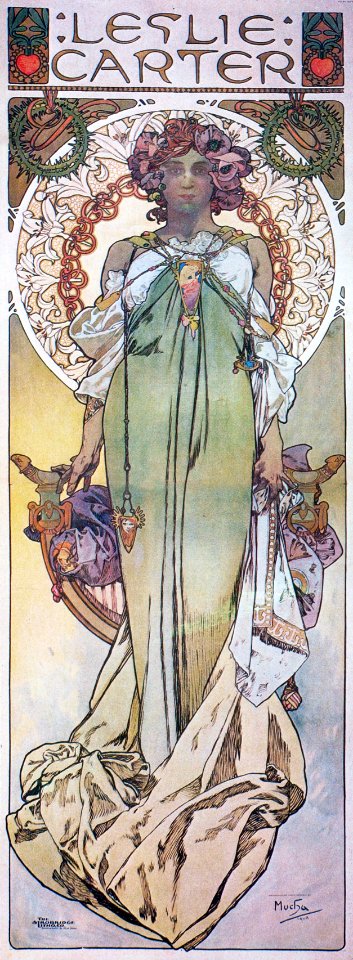 Alphonse Mucha - A55 Leslie Carter, 1908.