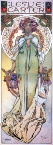 Alphonse Mucha - A55 Leslie Carter, 1908.