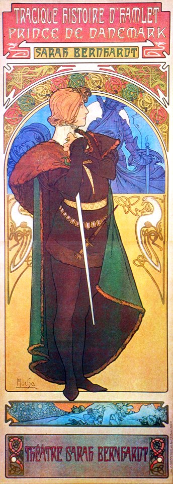Alphonse Mucha - A42 Hamlet, 1899.