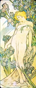 Alphonse Mucha - P9 L 'Iris/Iris, 1897.