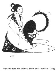 Aubrey Beardsley - Vignette from Bon-Mots of Smith and Sheridan, 1893
