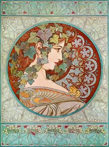 Alphonse Mucha - P41 Le Lierre/Ivy, 1901.