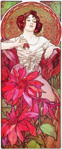 Alphonse Mucha - P37 Le Rubis/Ruby, 1900.