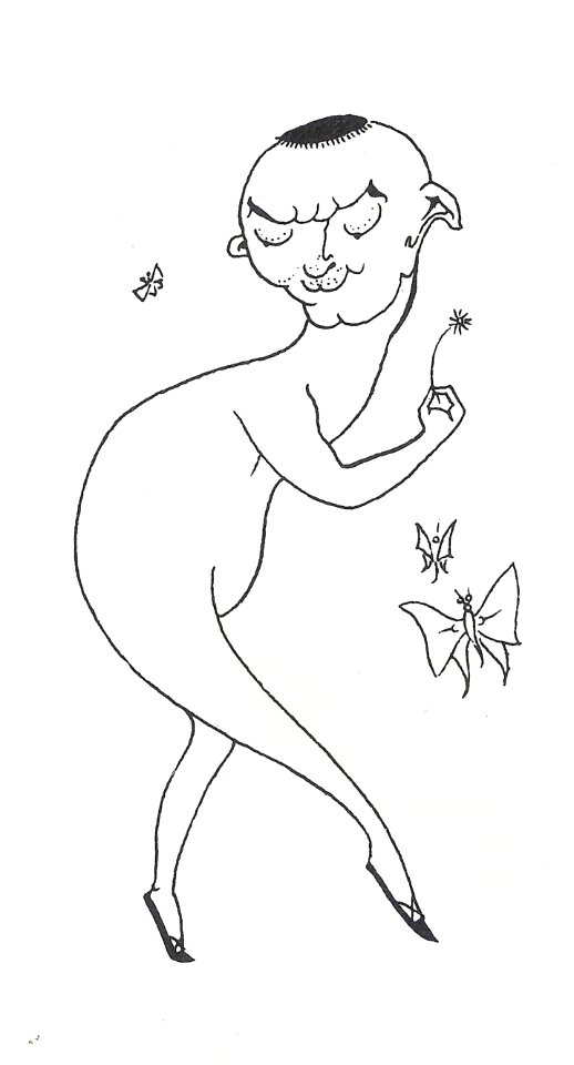 Aubrey Beardsley - Vignette intended for the Bon Mots series