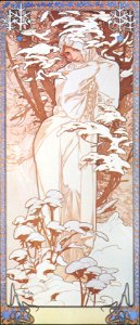 Alphonse Mucha - P51 Hiver/Winter, c.1903.