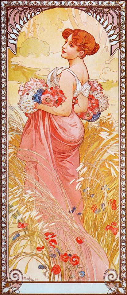Alphonse Mucha - P49 Ete/Summer, 1903.