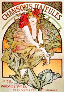 Alphonse Mucha - L22 Chansons d'Aïeules, c.1898.