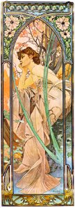 Alphonse Mucha - P30 Reverie Du Soir/Evening Reverie, 1899.