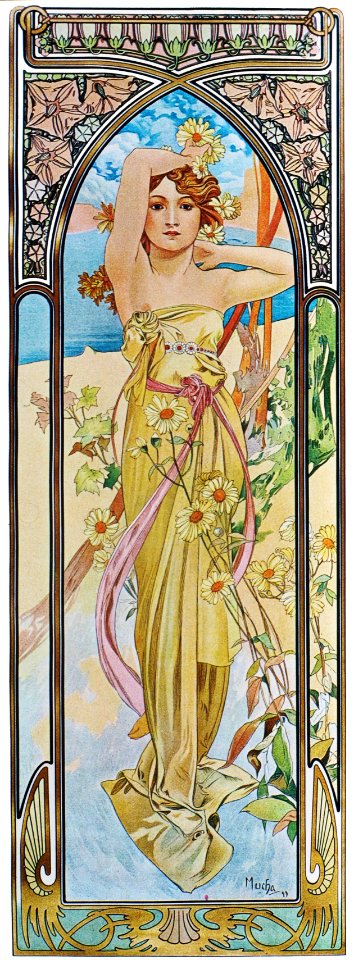 Alphonse Mucha - P29 Eclat Du Jour/Daybreak, 1899.