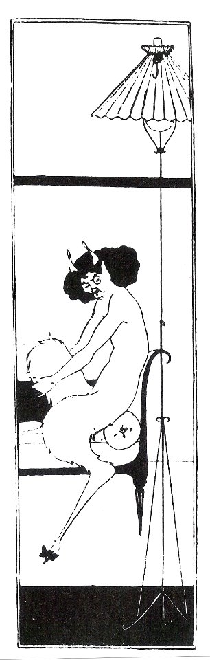 Aubrey Beardsley - Title page panel from The Dancing Faun