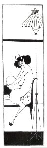 Aubrey Beardsley - Title page panel from The Dancing Faun