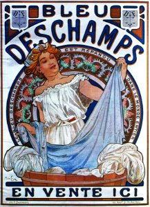 Alphonse Mucha - A30 Bleu Deschamps, c.1897.
