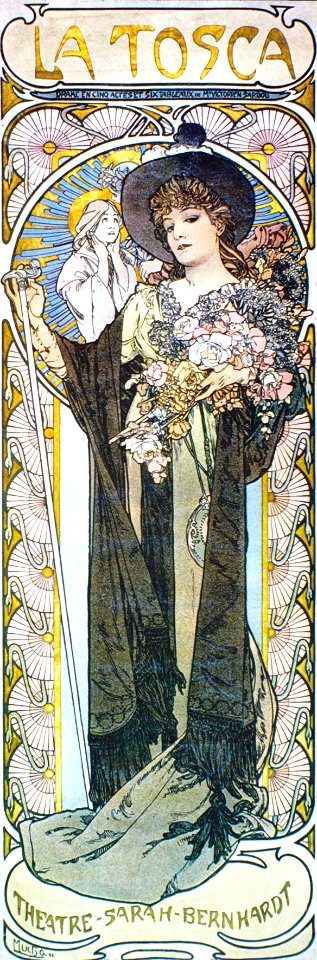 Alphonse Mucha - A43 La Tosca, 1899.